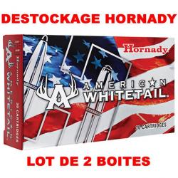 DESTOCKAGE HORNADY - LOT DE 2 BOITES DE 20 CARTOUCHES HORNADY 308WIN 165 GR INTERLOCK AMERICAN WHITE