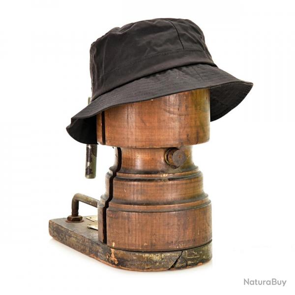 Chapeau huil Bush mixte - Marron - coton huil, fabriqu en Angleterre 57 cm