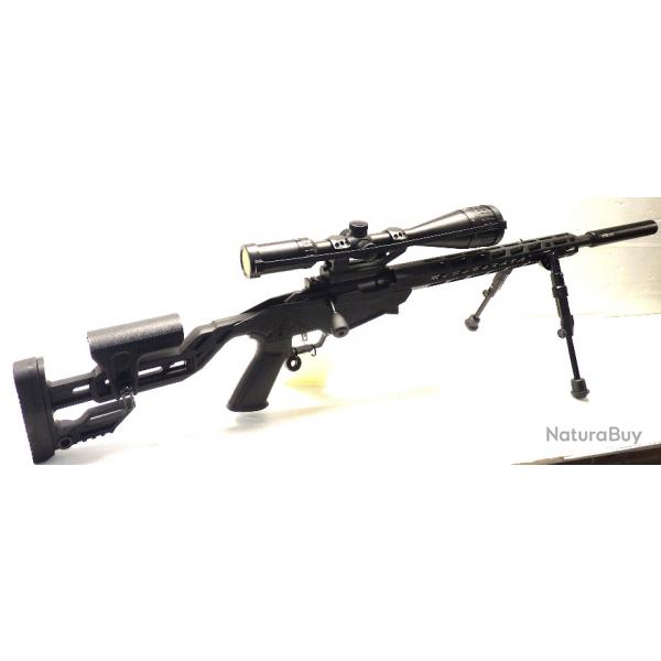 PACK PROMO CARABINE RUGER PRECISION RIMFIRE - CAL 22LR + LUNETTE HAWKE 6-24*50 + RDS ATEC + BIPIED