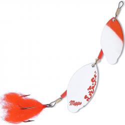 Cuiller Tournante Mepps Tandem Brochet Rouge Blanc Argent n°3 27g