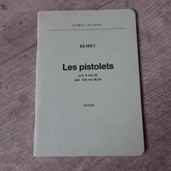 1959/69 Notice technique pour les pistolets suisse modèle P06/29 et 1949