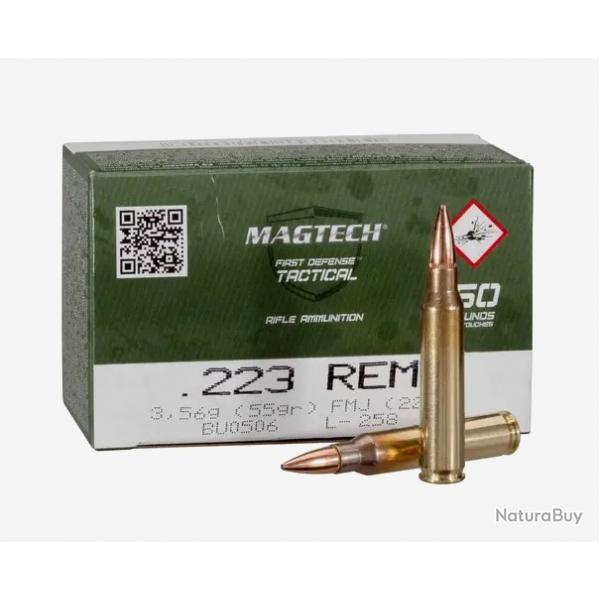 Munition Magtech 223rem fmj 55gr x500