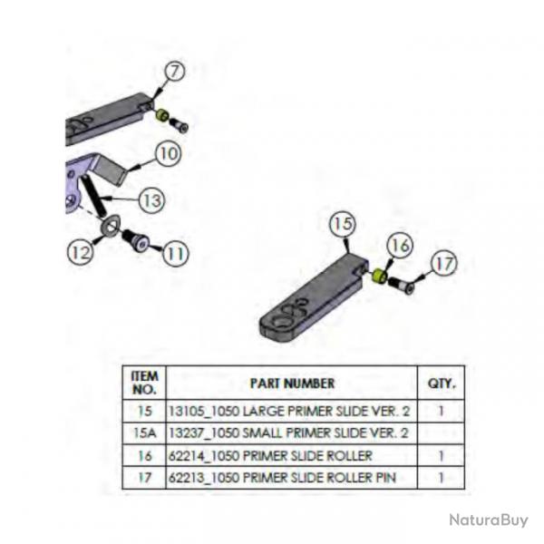 Dillon - 1050 Primer Slide Roller Screw - 62213