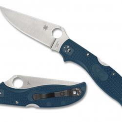 Couteau Spyderco Stretch 2 XL Lightweight Lame Acier K390 Manche FRN Bleu BackLock Japan SC258FPK390