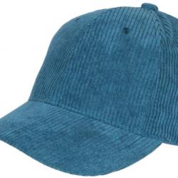 Casquette Velours Bleu Petrole Cotele Tendance Baseball Sneyson Taille unique Bleu