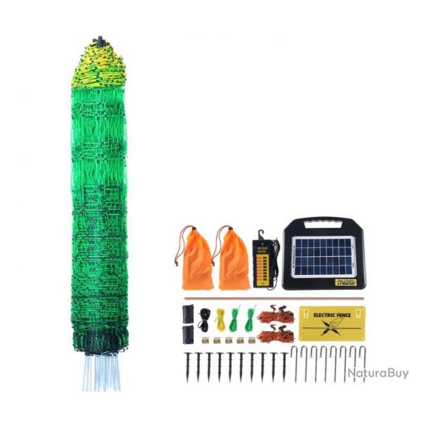 Kit filet de clture lectrique SOLAIRE (sans fils) 48M