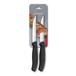 Victorinox 6.7933.12B Couteau à steak noir 2 pcs