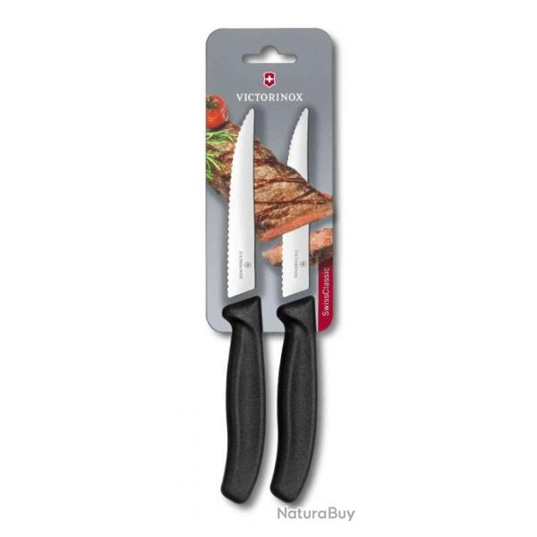 Victorinox 6.7933.12B Couteau  steak noir 2 pcs