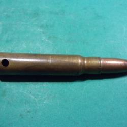 Munition 7,92x57 de 1936 ( Z-1936-VII ) étui laiton, balle blindée cuivrée, neutralisée