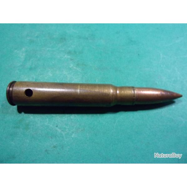 Munition 7,92x57 de 1936 ( Z-1936-VII ) tui laiton, balle blinde cuivre, neutralise