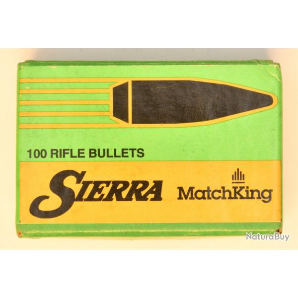 100 ogives .243 (6mm) SIERRA MATCHKING - 107 grains HPBT match (canons au pas de 7" ou 8")