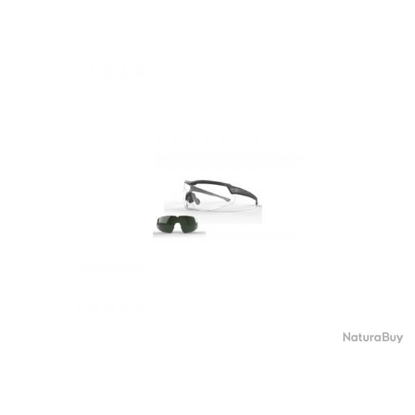 LUNETTES EDGE TAC ROLLING THUNDER - REGLABLES - NOIRE - KIT 2 ECRANS INC/FUME