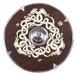 Bouclier anglo saxon motif serpent 61 cm / reproduction
