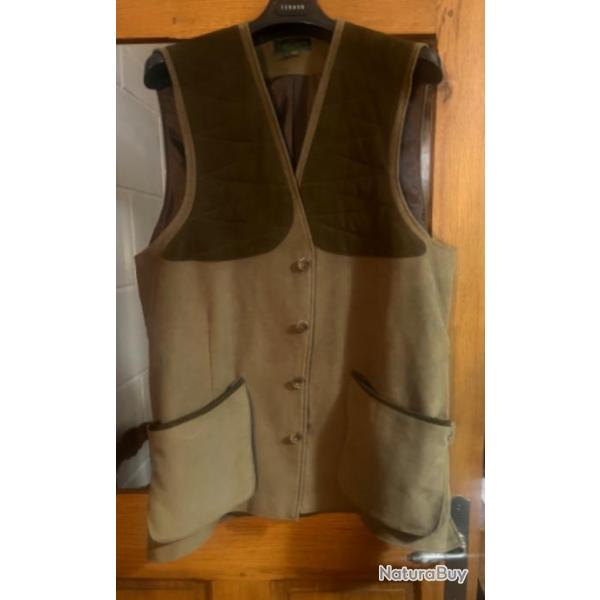 Gilet Laksen moleskin bronze neuf