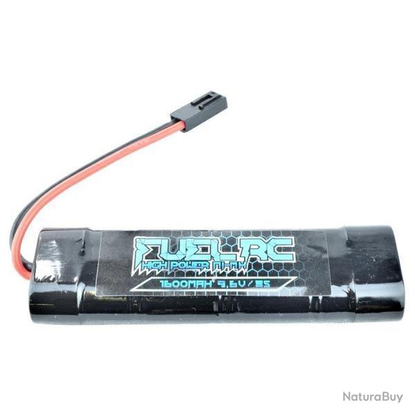 Batterie NiMh 9,6v Mini 1600 mAh (Fuel RC)