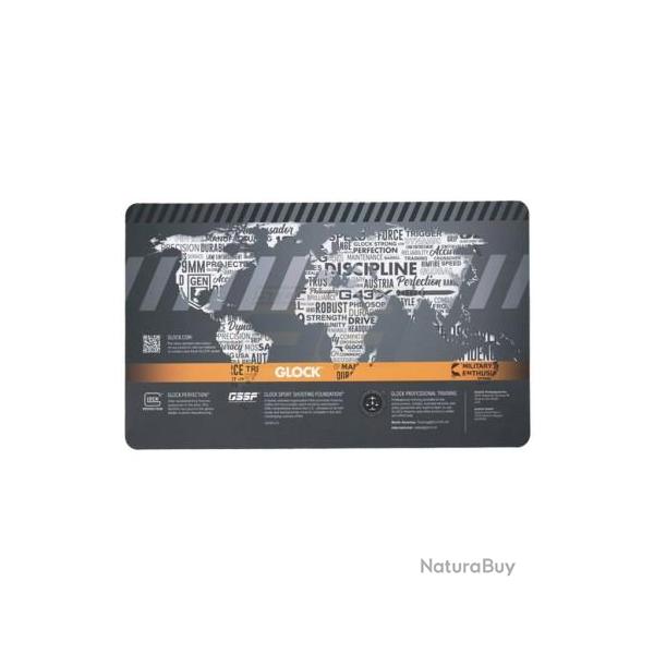 TAPIS DE DEMONTAGE GLOCK TRAINING "MAP MONDE" NOIR/ORANGE