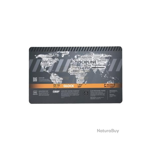 TAPIS DE DEMONTAGE GLOCK TRAINING "MAP MONDE" NOIR/ORANGE