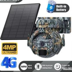 CAMÉRA GLOBE 4G SOLAIRE CAMOUFLAGE + FONCTION INTERPHONE - LIVRAISON GRATUITE