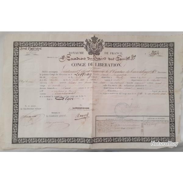 FR262330a  cong de libration 1Esc. du Train des Equipages 1848