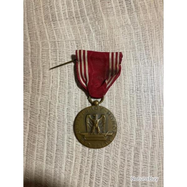 MEDAILLE USA Army Good Conduct Medal fabrication 2me GM WW2