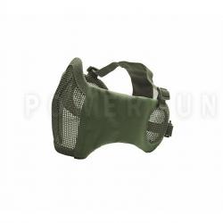 Bas de Visage Grillagé Olive avec protection d'oreilles