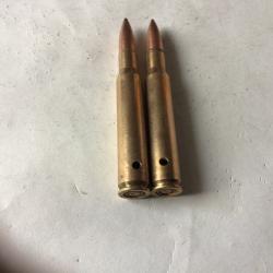 VENDU PAR LE-CUIRASSIER LOT DE 2 BALLES CALIBRE 30.06 FRANÇAISE STANDARD   NEUTRALISÉES