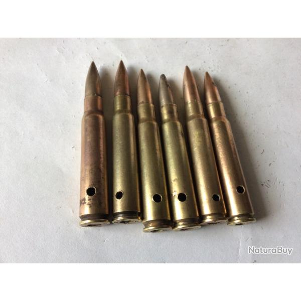 VENDU PAR LE-CUIRASSIER N2  LOT DE 6 BALLES CALIBRE 7,92X57 MAUSER 1ERE  GUERRE  NEUTRALISES