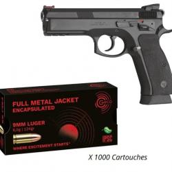 Vente Flash Pistolet CZ SP01 Shadow calibre 9x19 + 1000 Munitions 9x19