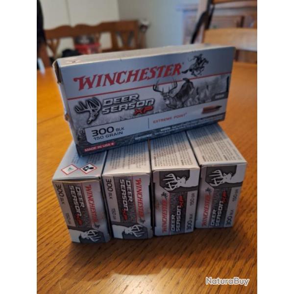 Lot balles winchester .300 aac black-out Deer Season