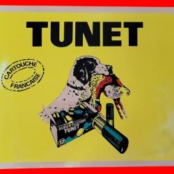 PLAQUE PUBLICITAIRE CARTOUCHES TUNET
