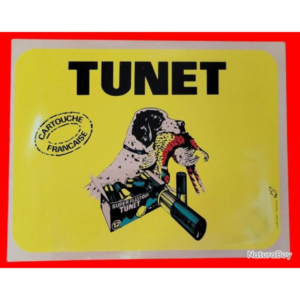 PLAQUE PUBLICITAIRE CARTOUCHES TUNET