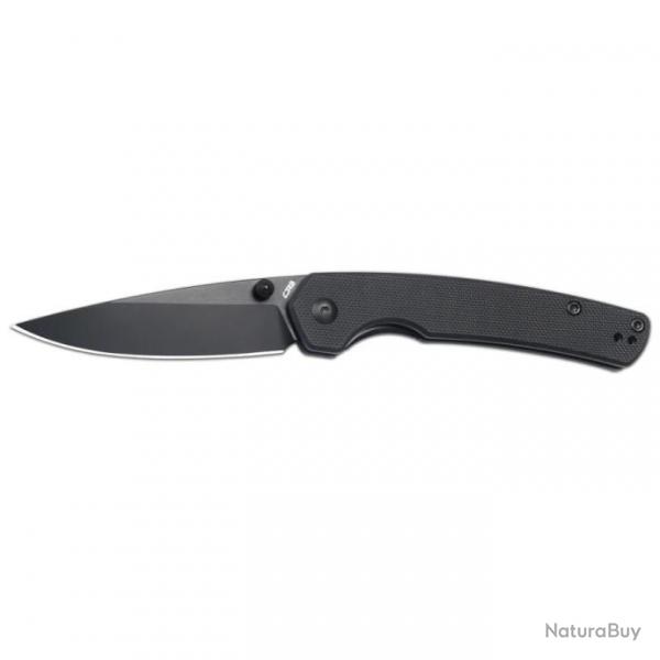 Couteau CJRB Kain Black Lame Acier AR-RPM9 Manche G10 Linerlock IKBS J1956BBK