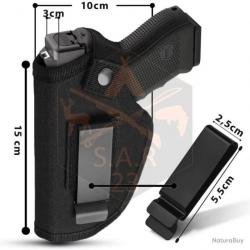 HOLSTER UNIVERSEL POUR PORT DISCRET GAUCHER OU DROITIER - LIVRAISON GRATUITE