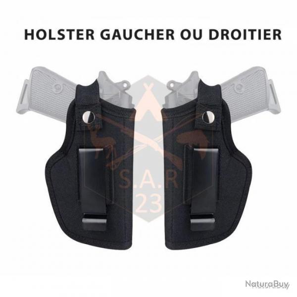 HOLSTER UNIVERSEL PORT DISCRET GAUCHER OU DROITIER - LIVRAISON GRATUITE