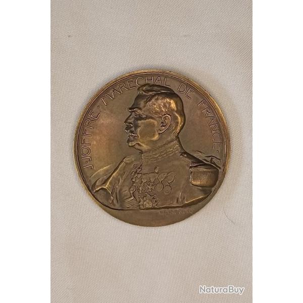 Mdaille bronze Marchal JOFFRE 14/18 WW1