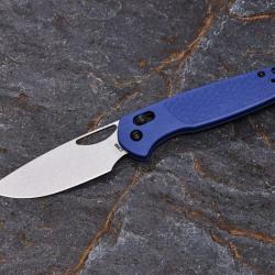 Couteau CJRB Acacia Blue Lame Acier AR-RPM9 Stonewash Manche FRN Crossbar Lock IKBS Clip J1952BU