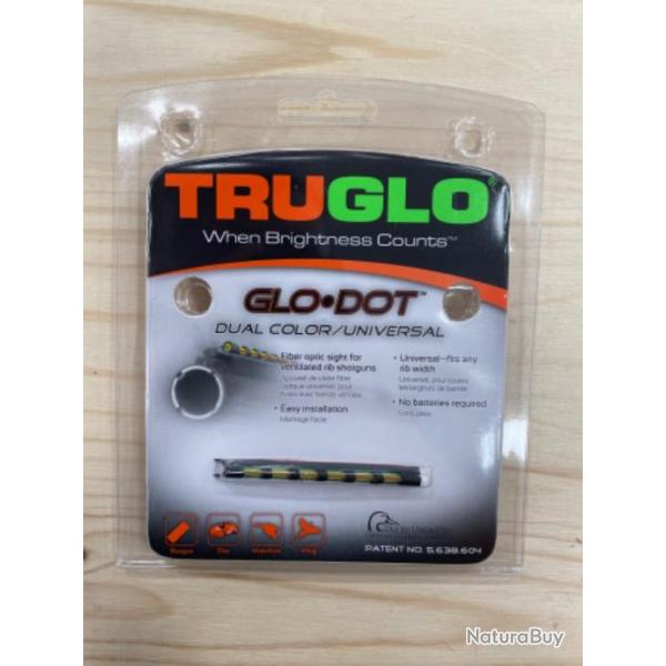 !! NEUF !! GUIDON FIBRE OPTIQUE TRUGLO GUIDON 90D BICOLORE