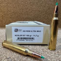 1 Boite Sologne Nosler Ballistic Tip, 300 Rem Ultra Mag. 11.7g , 300 RUM, En Stock !!!