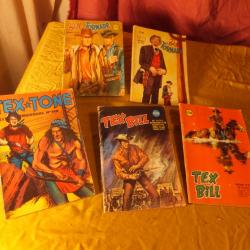 BD    Western,   des années 60- 70  je vends 5 albums (grand classique des amateurs du genre )