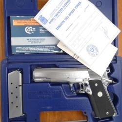 Pistolet Colt 1911 Gold Cup National Match Inox calibre 45 Acp