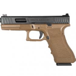 G17 GEN.4 P01-TAN (GAZ, GBB, Culasse Métal) avec mallette DELTA ARMORY