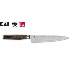 Kai TDM-1722 Shun Premier Tim Mälzer  Couteau universel à lame crantée Lame 6.5" (16,5 cm), Poignée 