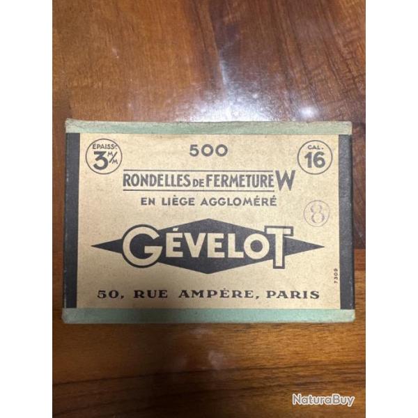 Boite de 500 rondelles de fermetures Gevelot