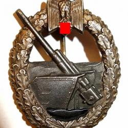 INSIGNE ALLEMAND de l'ARTILLERIE COTIERE de la KRIEGSMARINE /SECONDE GUERRE.  /8798