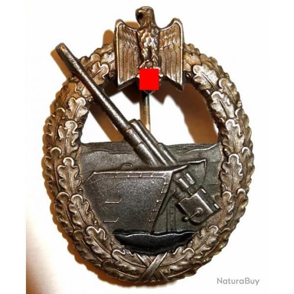 INSIGNE ALLEMAND de l'ARTILLERIE COTIERE de la KRIEGSMARINE /SECONDE GUERRE.  /8798