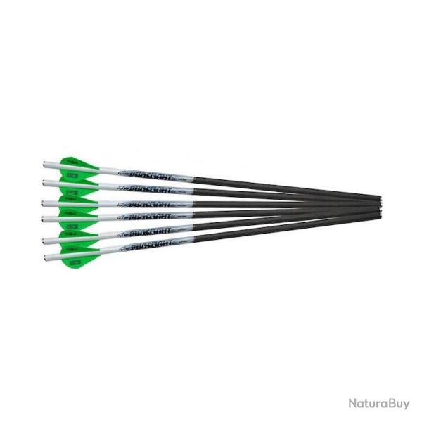 PACK 6 TRAITS PROFLIGHT CARBONE EXCALIBUR 20 pouces 6 non lumineux