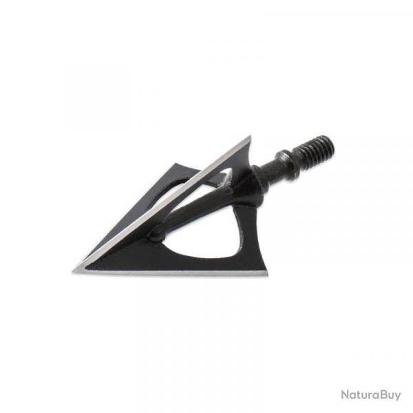 Lot de 3 pointes de chasse  lame fixe Maximal Black Razor 125 grains