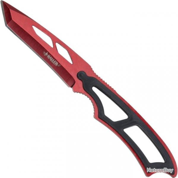 Couteau de cou Haller  lame tanto anodis Rouge