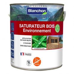 Saturateur bois environnement Blanchon bois clair 5L effet hydroperlant sans essuyage