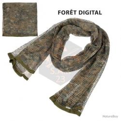 FOULARD CAMOUFLAGE POUR LA CHASSE XXL 190x90cm - FORÊT DIGITAL - LIVRAISON GRATUITE